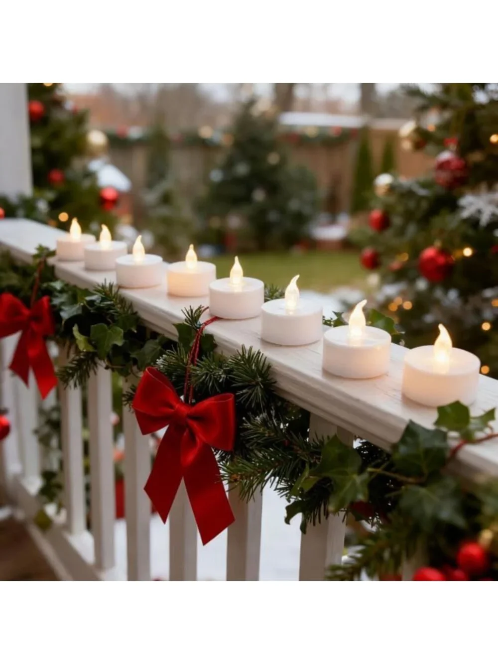 Realistic Flameless LED Tea Light Candles - 200pcs Battery Operated Warm White